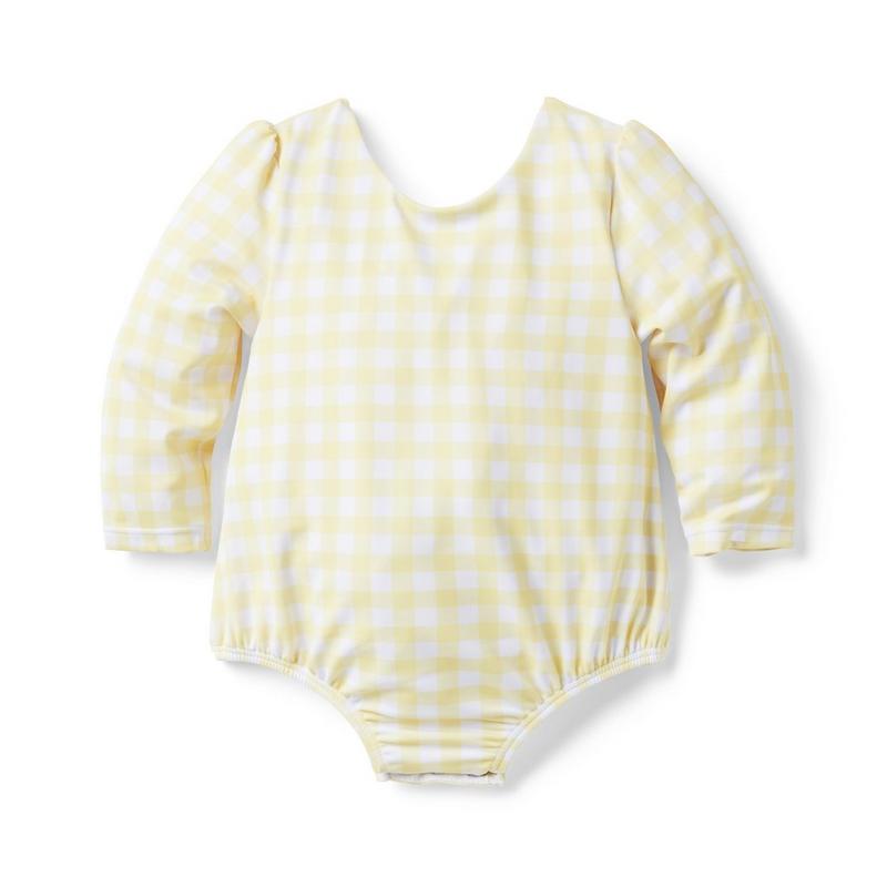 Baby Gingham Recycled Rash Guard Swimsuit - Janie And Jack